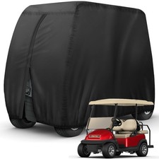 NEVERLAND Golf Cart Cover 4 Passenger for Club Car EZGO Yamaha L, Black
