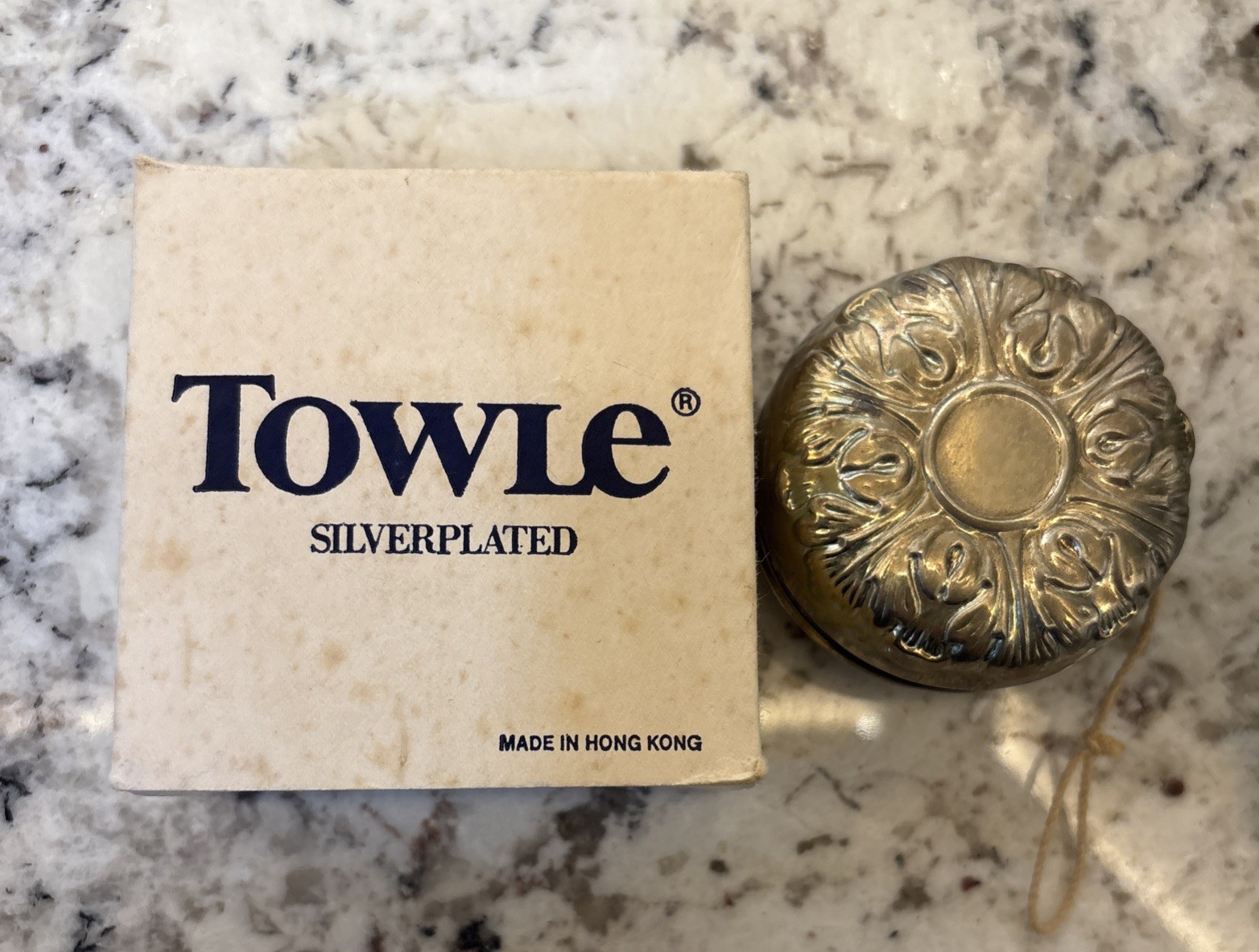 Towle Vintage Toy YoYo Silverplated With Original Box Bandalore nostalgia