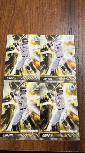 Konnor Griffin 2024 Bowman Draft - Plasma Power #PP-10 (RC) 4 Cards!