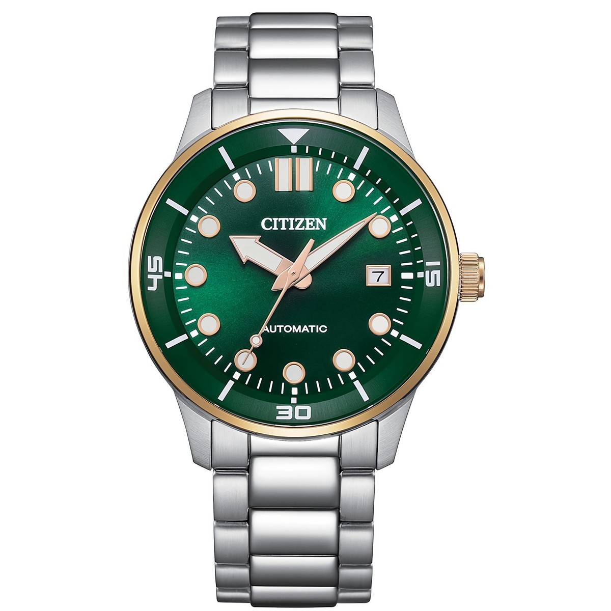 Citizen NJ0196-80X Automatic Green Dial Date Display Stainless