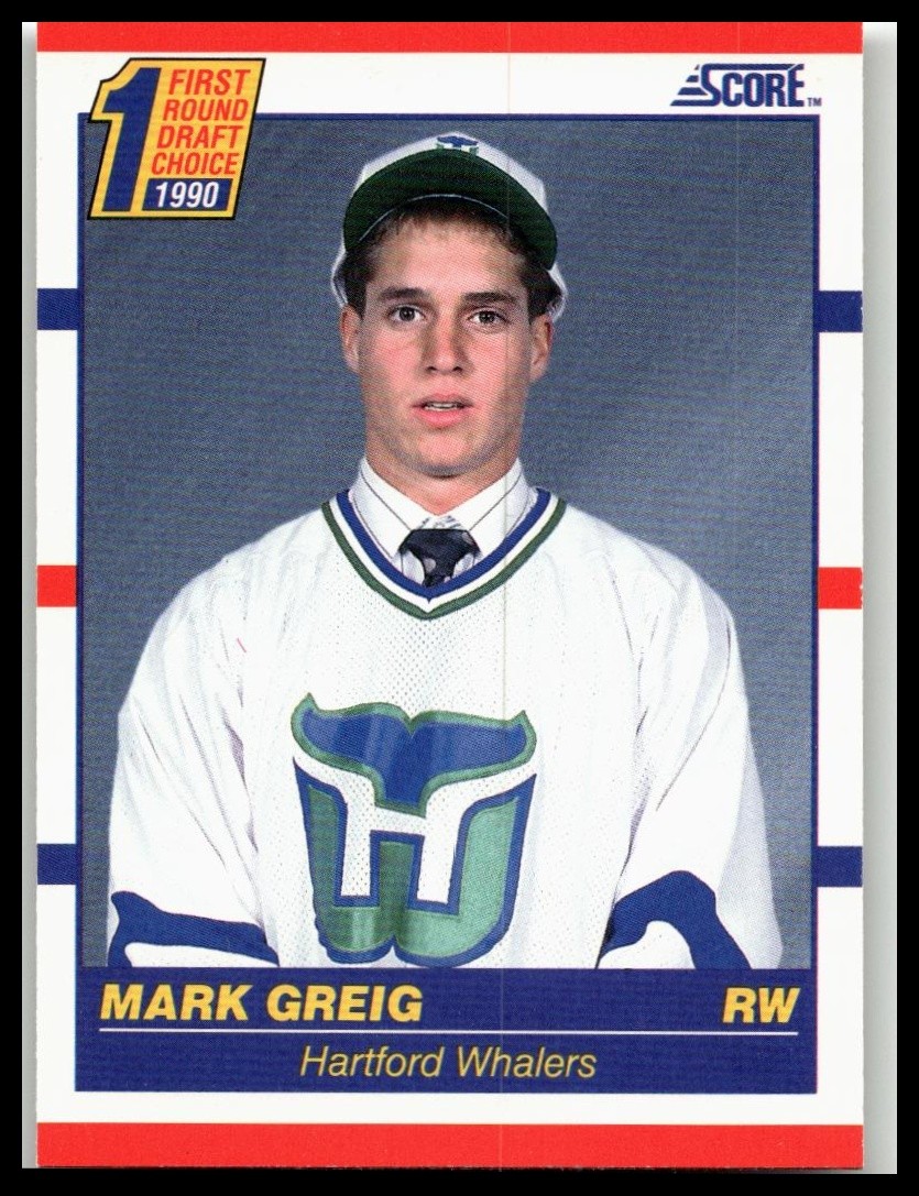 1990-91 Score American #431 Mark Greig Hartford Whalers