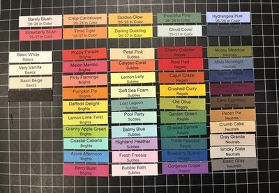 Stampin Up Current Colors 54 File Tabs Hanging Folder Tabs