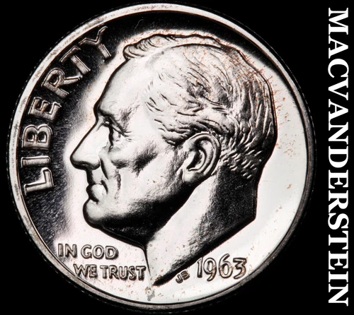 1963 Roosevelt Dime- Silver Choice Gem Proof Luster #i7240