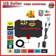 5600 Miles Digital TV Antenna Indoor HDTV Amplified Signal Booster 4K HD 1080P