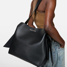 Acne Studios Musubi Midi Pebbled Leather Blac...