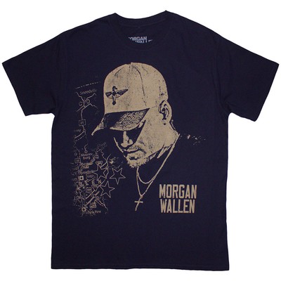 Morgan Wallen Cap lizenziert T-Shirt Herren