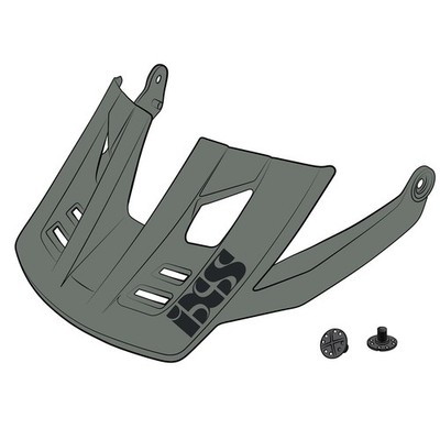 iXS Visor + Pins Trigger FF graphite M/L