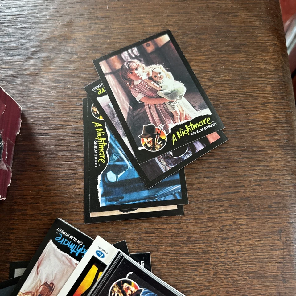 Juego de tarjetas de coleccionista Impel Pesadilla en Elm Street CAJA ABIERTA de fábrica Foto 4 de 4