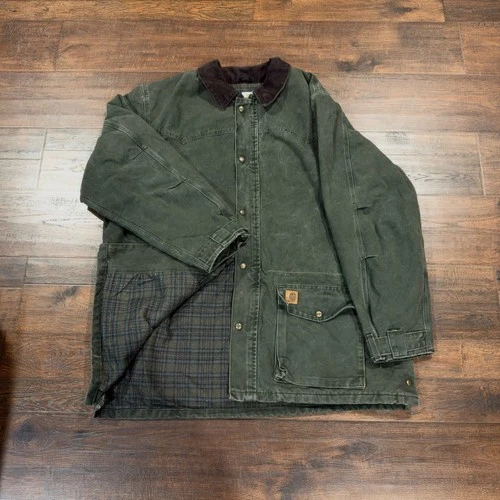 Carhartt C52 MOS Sandstone Duck Traditional Coat Moss Green XXXL - product listing photo