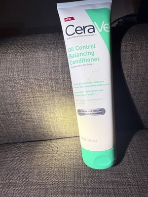 CeraVe Oil Control Balancing Conditioner, Hair 9 Fl Oz (Pack of 1), White