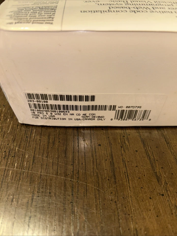 Microsoft Visual Basic Edición Profesional Versión 5.0 Académico NUEVO SELLADO Foto 4 de 4