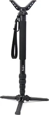 HUNTPAL Hunting Monopod Shooting Stick Gun Rifle Rest Black 