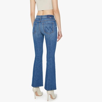 MOTHER Superior $255 The Weekender Flared Jeans in It's A Small World Size 33