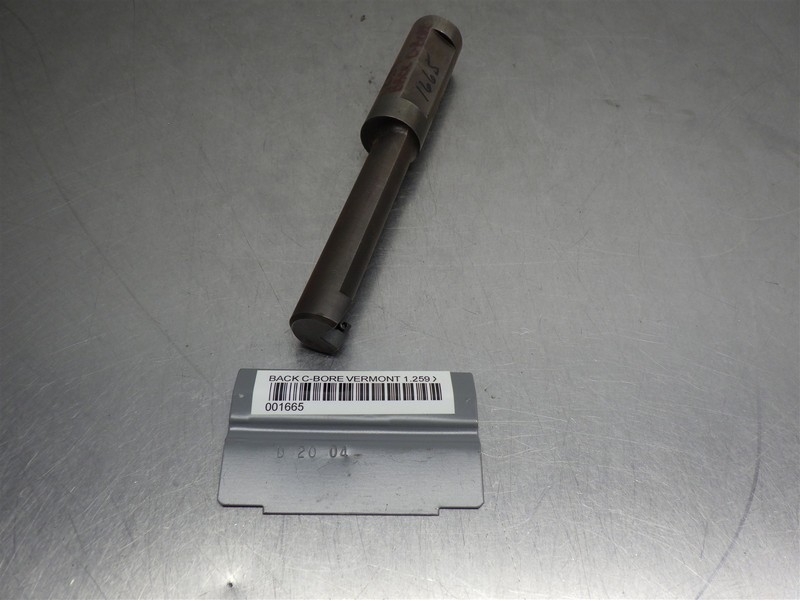 1 VERMONT Indexable Back Counterbore 1" Shank 6-3/4" OAL #V7624