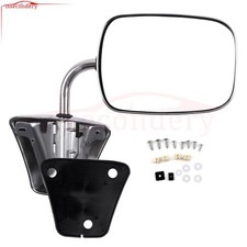 1pc Manual Side View Mirror Fits 1973-1986 Chevrolet Truck Lh Or Rh Chrome Cover 1pc Manual Side View Mirror Fits 1973-1986 Chevrolet Truck Lh Or Rh Chrome Cover