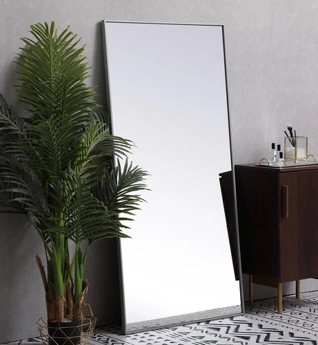 Elegant Lighting MR43060 Vatinius 30" W x 60" H Rectangular - Black - Picture 6 of 12