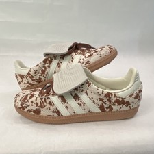 adidas Samba LT W Cow Print Fur Upper Brown White Women's Sneakers Animal Print