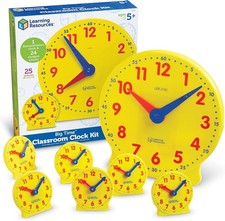Learning Resources Classroom Clock Kit - Preschool Must Have, Teaching Time