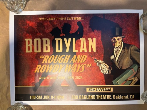BOB DYLAN/ OAKLAND/ ROUGH & ROWDY WAYS Original Poster - 第 1/2 張圖片