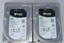 Lot of 10 - ST6000NM0115 Seagate EXOS 6TB 7.2K RPM 6Gbps 3.5" SATA HDD