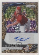 2020 Prizm Rookie Quick Pitch Bronze Donut Circle 21/25 Brock Burke Auto 1p5