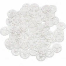 120 Sets Plastic Snaps Sew on Snaps Fasteners Buttons for Clothing Crafts 7mm...
