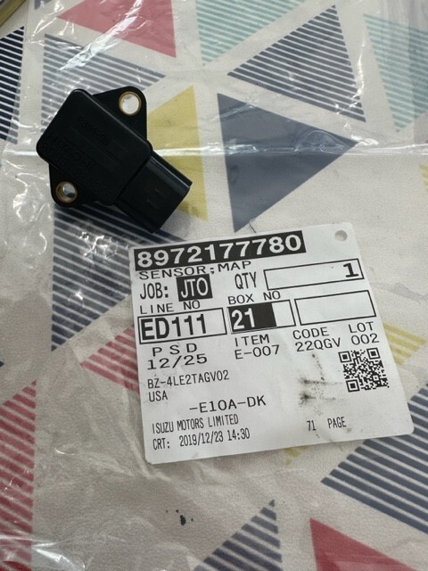 ゲームソフト　0430 4 Isuzu 4LE2 4JJ1 Diesel Engine Map Sensor 8972177780 | eBay