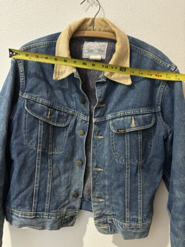 Vintage 1960 / 70s Lee Storm Riders Made In The USA Denim Jacket Blanket S - Picture 17 of 18