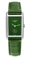 Longines DolceVita Monochrome Green Leather Quartz Womens Watch L5.512.4.60.2