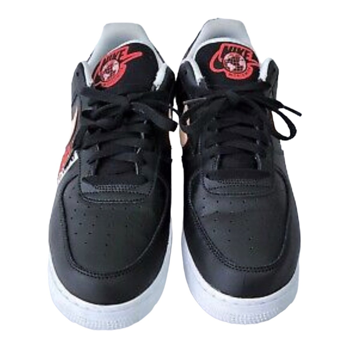Nike Air Force 1 Low '07 LV8 Worldwide Pack Black Flash Crimson | eBay