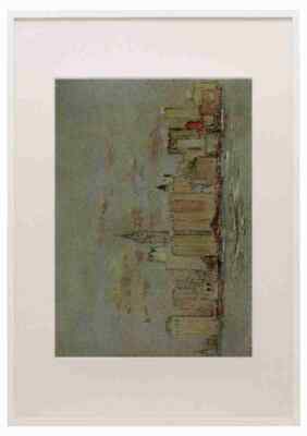 Pennell Joseph 1857 1926 The New York 1909 Near the Battery A3 A4 gerahmt Pr