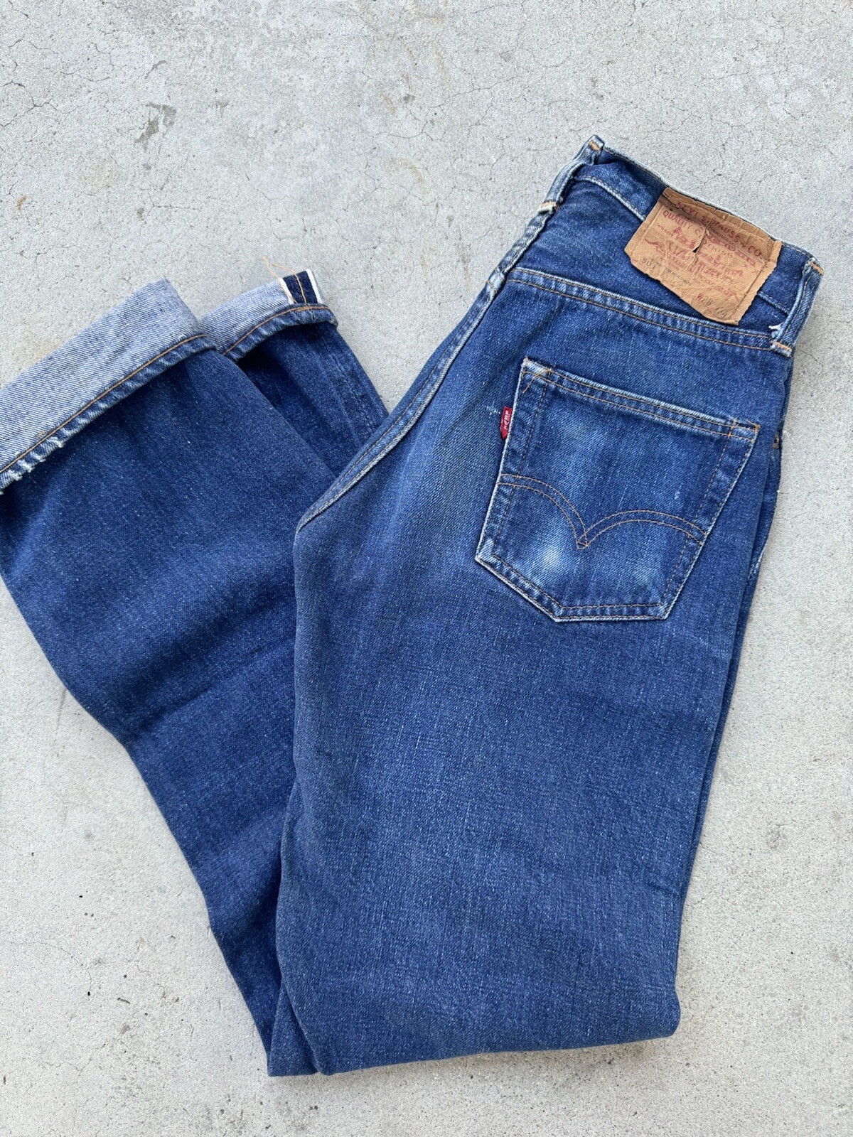 Big E Levis Jeans Vintage Big E Levi's Sta Prest Denim Trousers