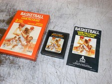 Vintage Atari 2600: BASKETBALL Original Box, Game & Instruction Booklet