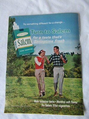 1965 Salem Cigarettes print AD 13.5x10