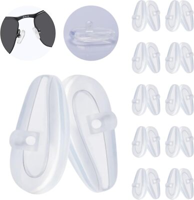 6/10 Pairs Nose Pads Nosepiece Replacement for Oakley SANDO OY8032D Eyeglasses