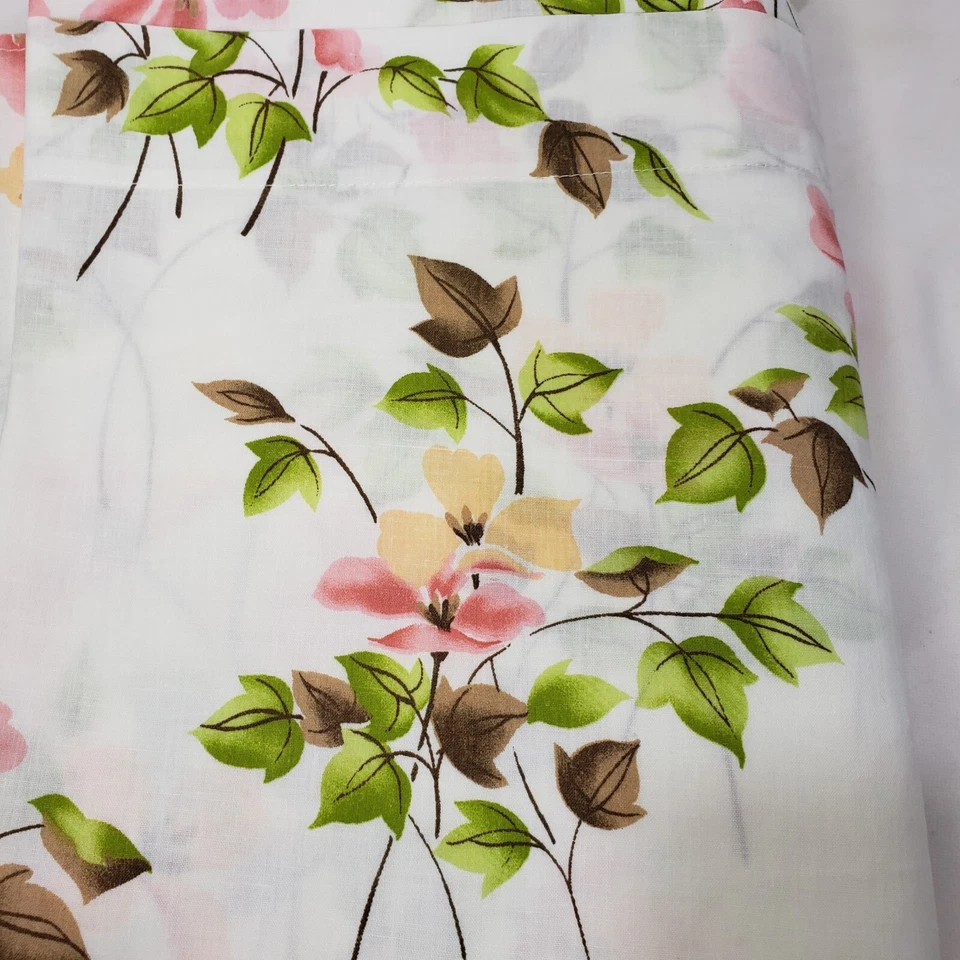 De Colección Sears Sábana Plana Completa Floral Muselina Algodón EE. UU. Cottagecore Ropa de Cama Retro Años 80 Foto 2 de 4