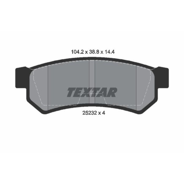 Textar BremsbeläGe Bremsbelegsatz Hinten FüR Chevrolet Nubira Kombi Lacetti-image