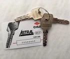 CISA Astral Replacement Cylinder Keys Cut to Code from Card/Key - FREE POSTAGE