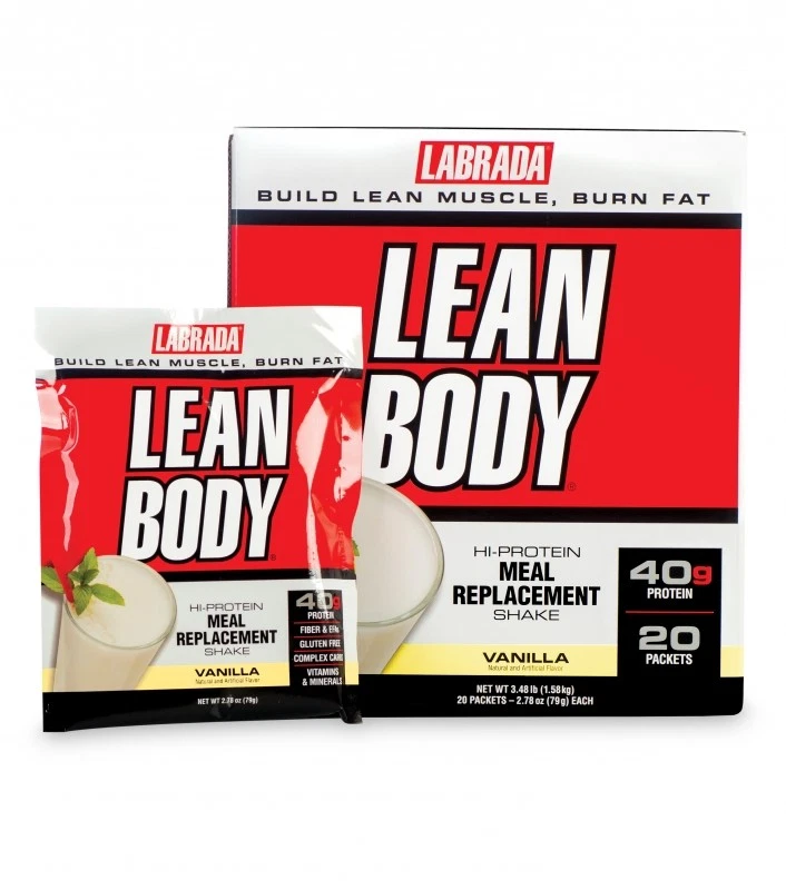Labrada Nutrition Lean Body 42 Pack Whey Protein Powder Packets Meal Replacement