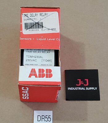 *NEW IN BOX* ABB SSAC TDMH230AL Time Delay Relay 1104X 230Vac + Warranty! 