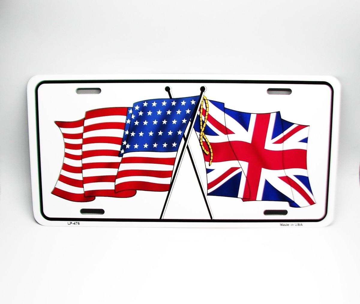Patriotic USA License Plate Frame - American Flag Design Aluminum Cover For Car, Truck, SUV - View #14