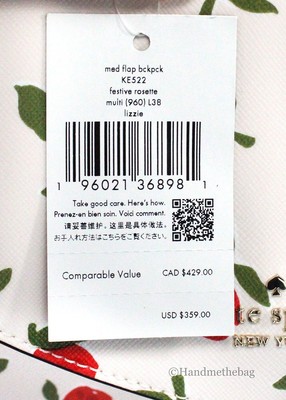Kate Spade Lizzie Medium Festive Rosette Saffiano Leather  display picture 1