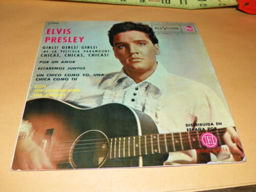 ELVIS PRESLEY -GIRLS,GIRLS,GIRLS 7" RARE SPAIN RELEASE-ORIGINAL