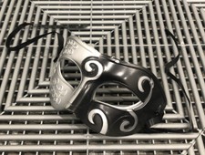 Black Silver Venetian Halloween Costume Cosplay Party Masquerade Mask