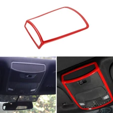 1PC ABS Red Front Reading Light Lamp Cover Bezel Trim For Ford F-150 2015-2020