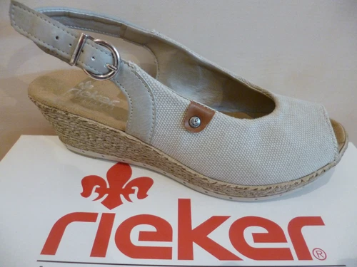 Rieker Women's Sandal Sandals Sling Beige/Gray NEW!!