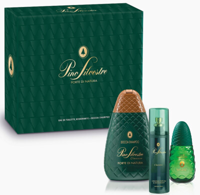 Pino Silvestre Set Mann classico Parfüm 75ml Dusche Shampoo 400ml E Deo