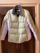 Fuda Mint Green And White Puffer Jacket. Medium