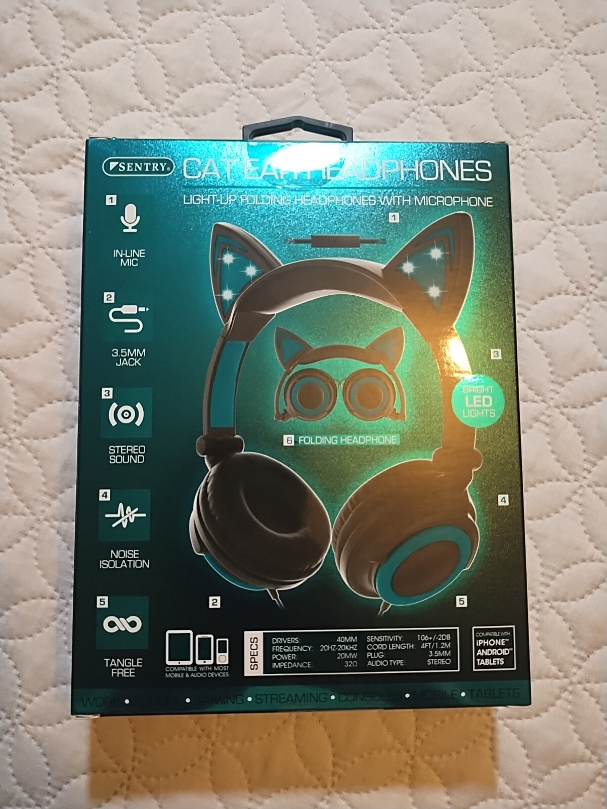 Sentry Cat Ear Wireless Headphones