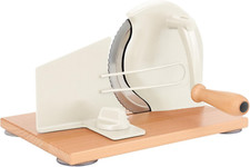 Cortadora de pan manual ajustable con manivela para rebanadas uniformes perfectas